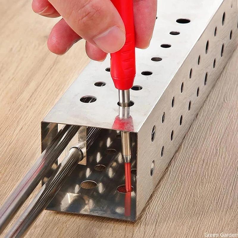 Solid Carpenter's Pencil Woodworking Mechanical Pencil Deep Hole Marker Construction Marking Tools Refill Leads Marking Tools