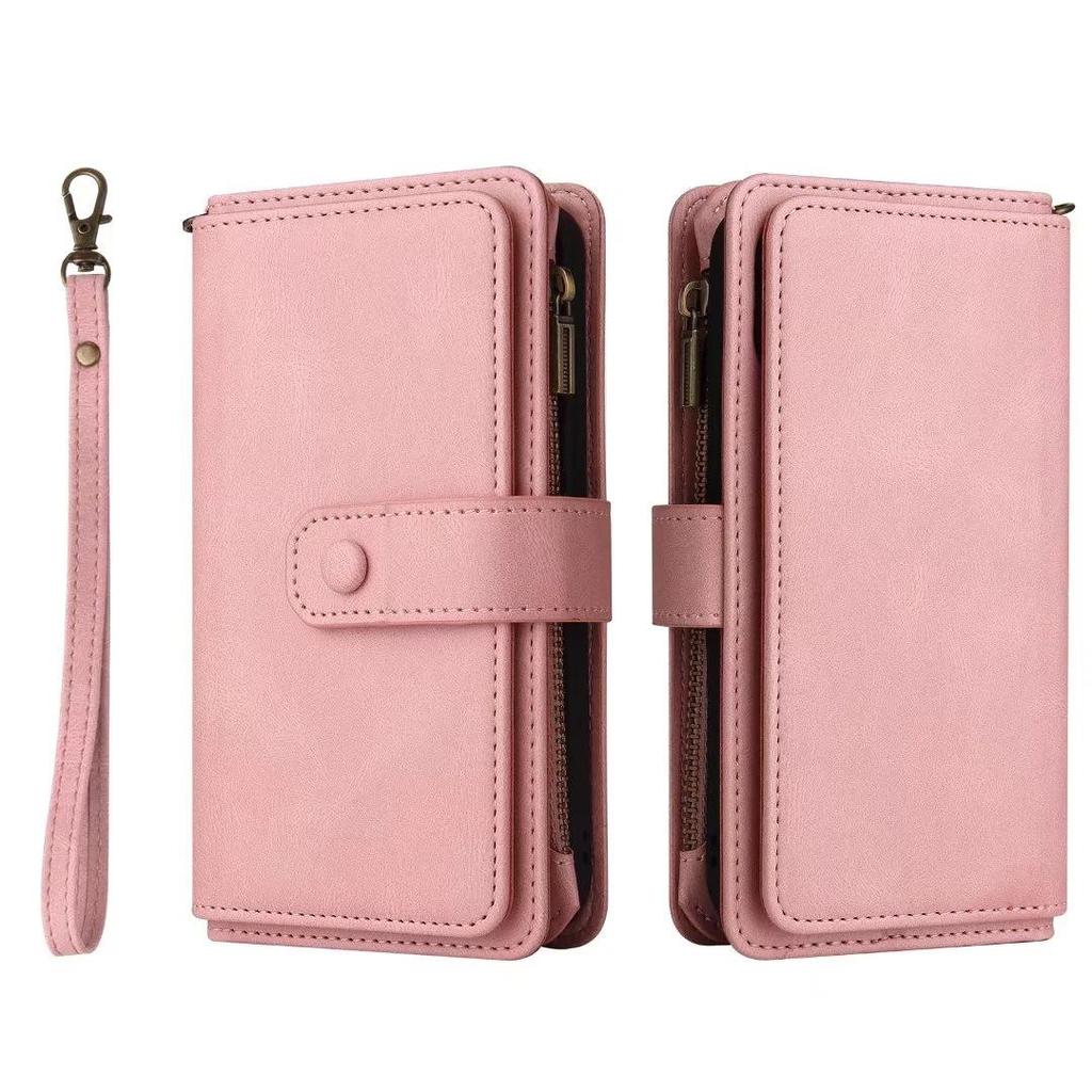 Samsung A03S/A22 Multi-card Zipper Wallet Phone Case - Cross-border New Style, Skin-feel Protective Cover
