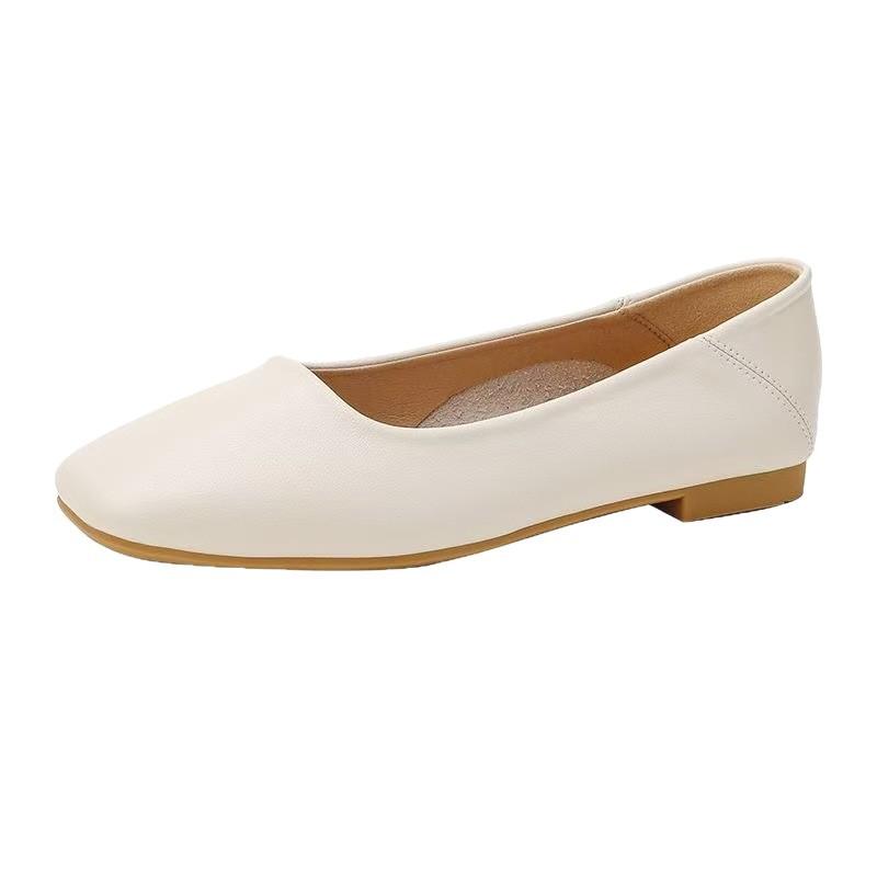 Summer new women's single shoes simple low-heeled Mary Jane small leather shoes versatile breathable commuting