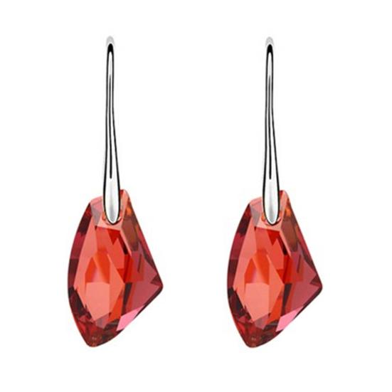 Crystal Dangle Fashion Stone Women Drop Hook Earrings Royal Style Eardrop Jewelry Pendant Trinket