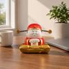 Smiling Wealth God Figure Monetary Disc Ornaments Cai Shen Figurine Spring Wire Deity Statue