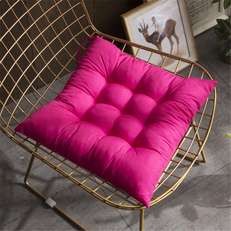 Soft Comfortable Solid Color Seat Cushion No Fade Square Floor Cushion No Pilling Chair Cushion for