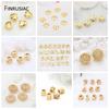 5mm Gold Plated Heart Beads Spacer Beads For DIY Handmade Bracelet Necklace Making Accessories Wholesale