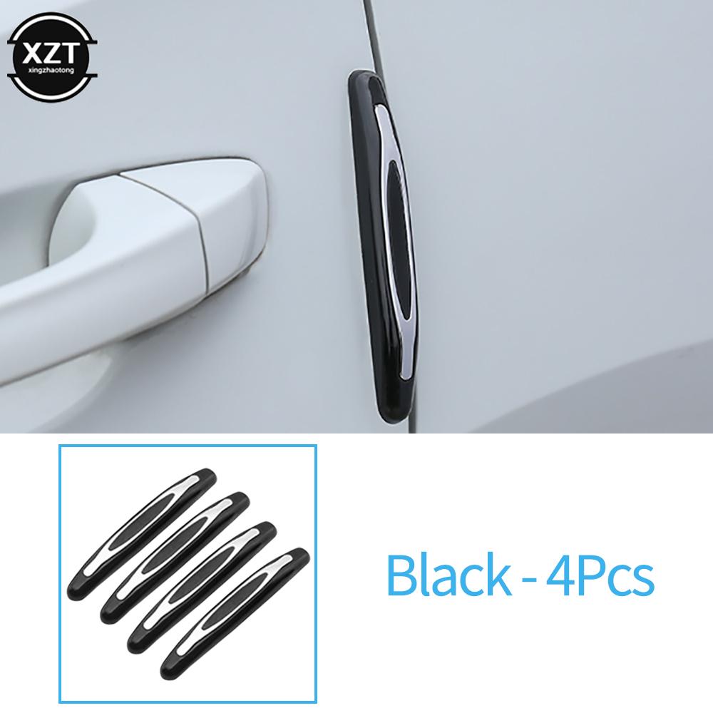 Car Door Protector Guard Strip Scratch Protector Car Rubber Bumper Stickers Auto Door Edge Protection Car Decoration 4Pcs/set