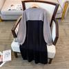 Plus Size Women's Loose Long Sweater Dress, Bust 150/160 cm, Fits 200-350 lbs, Style 8029