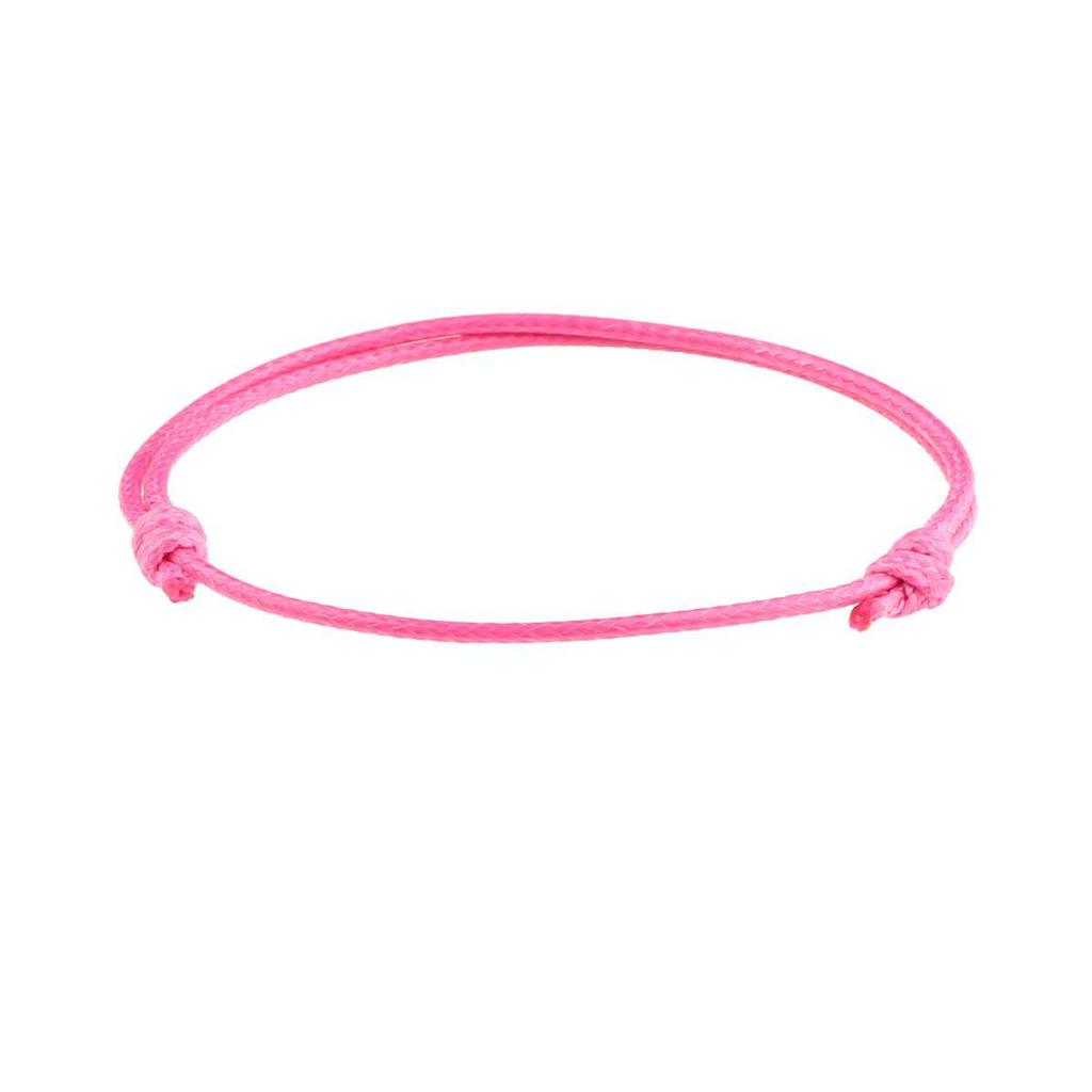 Bracelet ajustable tissé à la main en fil de cire coréen, design coloré de 1,5 mm