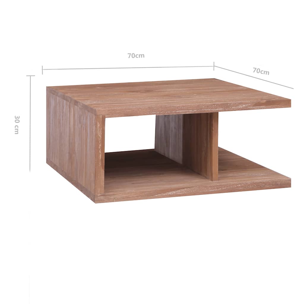 Coffee Table 70 x 70 x 30 cm Solid Teak Wood