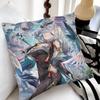 Game Anime Genshin Impact Shenhe Pillow Case Fashion Square Pillowcase Bedroom Sofa Room Ins Decoration Leisure