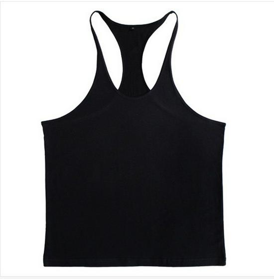 Men's Cotton Muscle Tank Top - Sleeveless, Breathable, Sweat-Absorbent Sportswear
