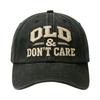 Baseball Caps Letter OLD Dont Care Embroidery Retro Washed Cotton Baseball Cap For Men Women Snapbacks Outdoor Sport Sun Hat