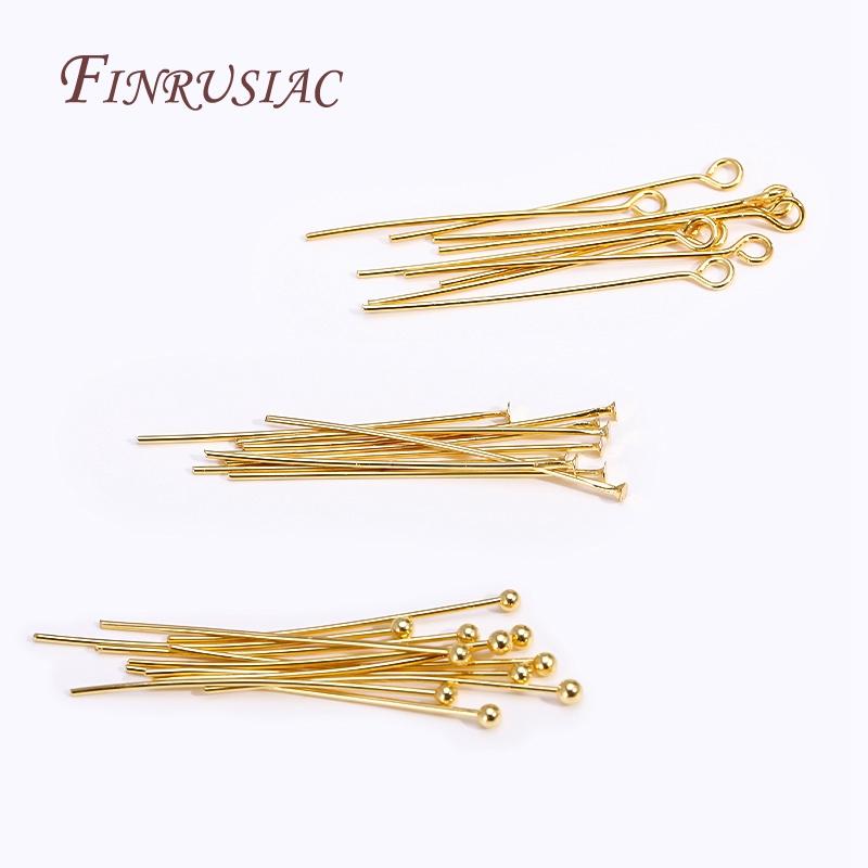 Supplies For Jewelry Wholesale 18K Gold Plated Lobster Clasp With Extension Chain,Ball Head Pin,Crimp Beads,Bead Tips,Jump Ring