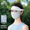 Women's Full Face Black Sunscreen Mask - Anti-Smudge, Three-Dimensional Ice Silk with Glue Brim