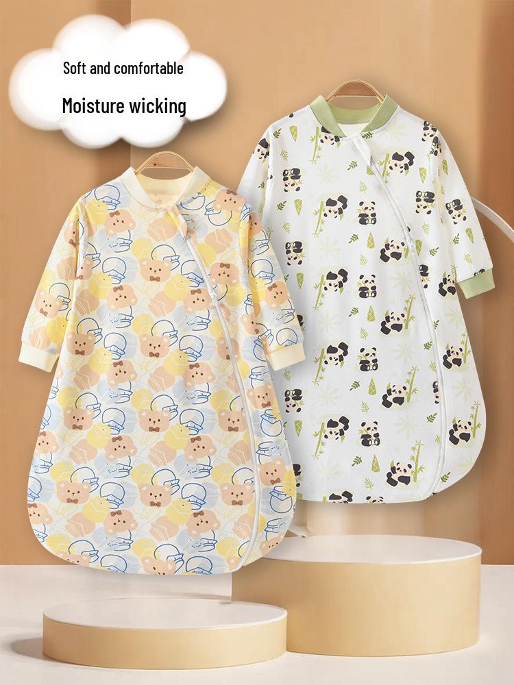 Four Seasons Baby Sleeping Bag - Anti-Kick & Anti-Startle, One-Piece for Newborns & Children, Spring & Autumn, Winter Style