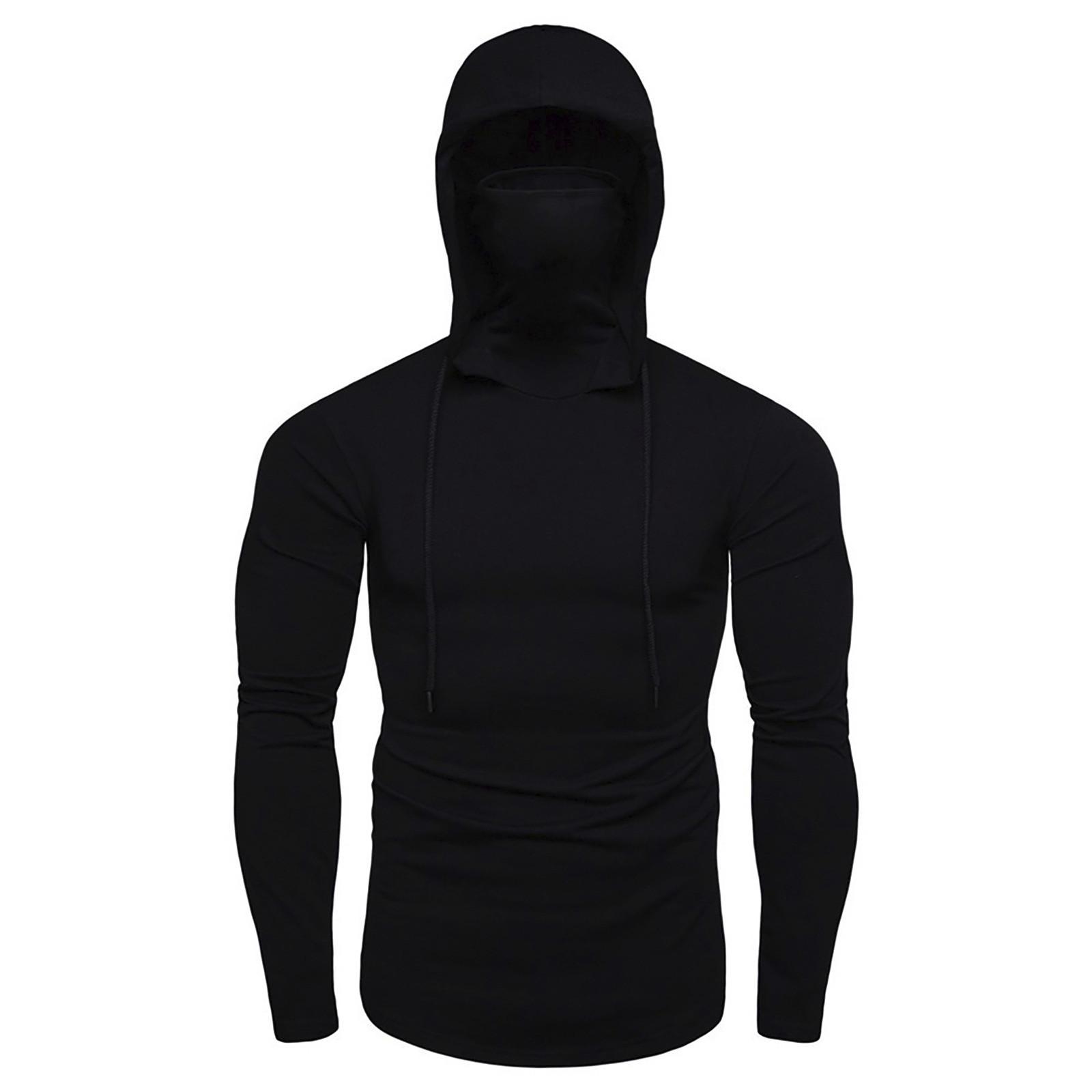 

Мужская повседневная толстовка с капюшоном и длинными рукавами, пальто, спортивный костюм, куртка, свитер, топ XXXXXL чёрный