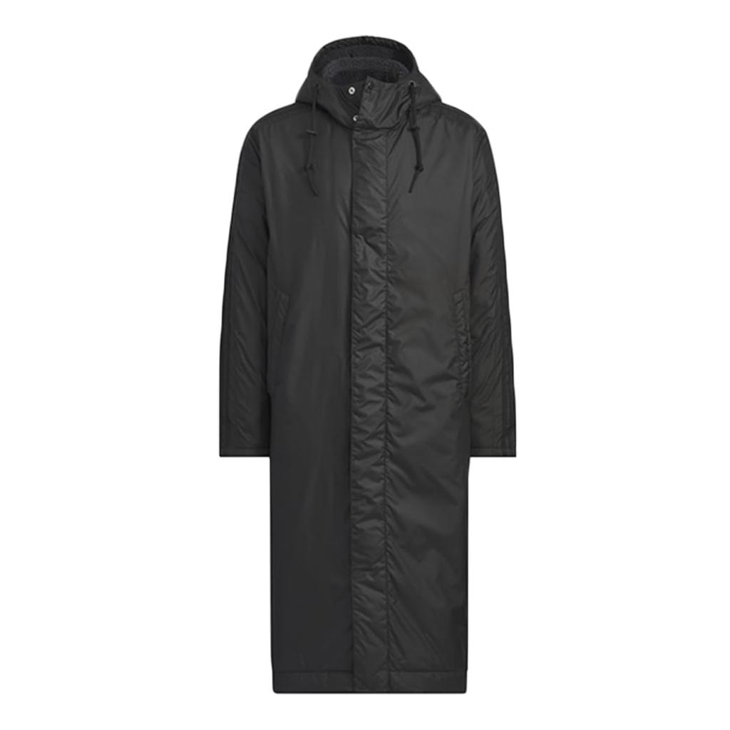 Adidas Long Boa Black Size L Men's Must-Have 3-Stripes Coat, KWX71, (JG8514),
