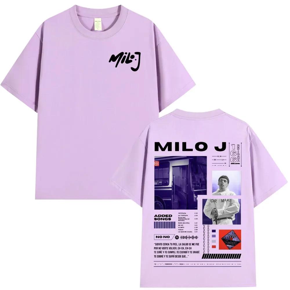 Rapper Milo J 166 Album T Shirt Unisex Unisex Fashion Hip Hop Tshirt 100 Cotton Casual Oversized Short Sleeve Tshirts Streetwear