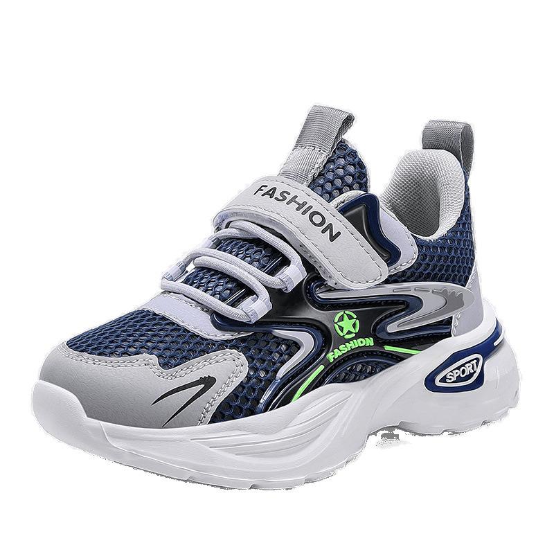 Boys' Shoes New Children's Sports Shoes Boys Breathable Single Mesh Shoes Non-slip Running Shoes