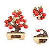 Persimmon Statue Feng Shui Figurine Sculpture Ornament Centerpiece Resin Blessing Decor Handmade