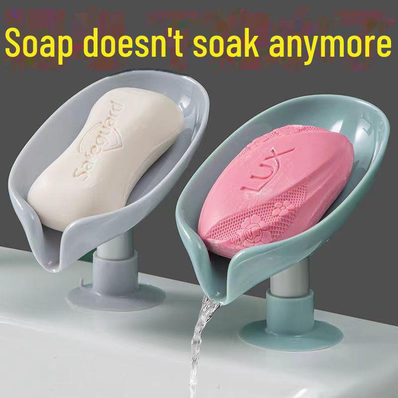 

«Настенная присоска для мыла без перфорации со сливом» зелёный