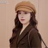 Autumn and Winter Solid Color Wool Retro Warm Beret Korean Women's Versatile Thickened Elegant Wool Hat