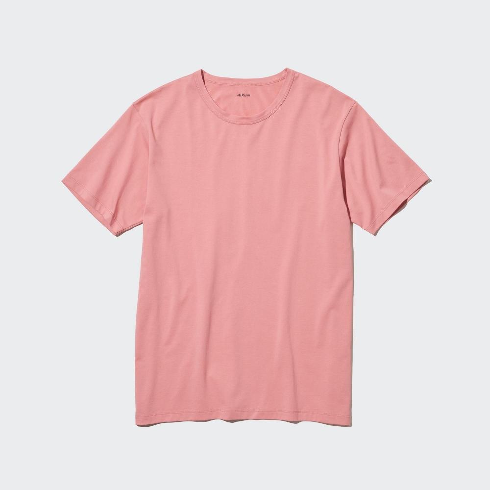 

Хлопковая футболка с круглым вырезом UNIQLO JAPAN Air Rhythm с короткими рукавами