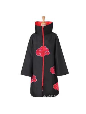 Uchiha Itachi Kırmızı Bulut Akatsuki Pelerini Naruto Cosplay Kostümü