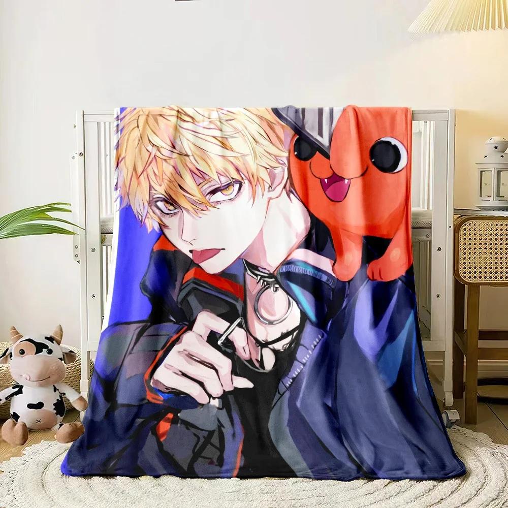 Chainsaw Man HD Print Blanket.Exquisite,Comfortable,soft,Nap,travel,work,living Room,bedroom,Chair,sofa,Picnics,Blankets,Gift