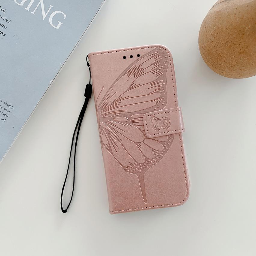 Buy Dark Purple Butterfly Flip Phone Case for Motorola Moto G40 G60 G50