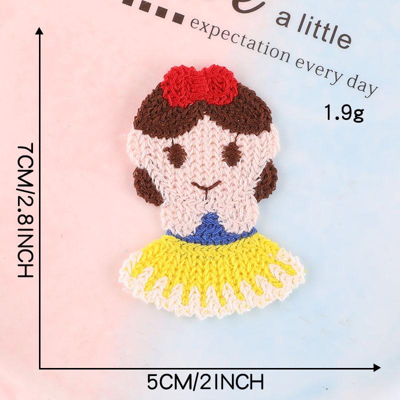 Computer Embroidery Label Princess Cute Children Bb Clip Hair Accessories Accessories Diy Hand Account Accessories Patch Embroidery Sticker