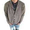 Korean Autumn and Winter Semi-turtleneck Cardigan Thermal Sweater Men's New Old Money Style Retro Versatile Casual Knitted Sweater Jacket