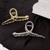 New Punk Cool Metal Hair Claws Korean Geometric Snake Shape Shark Hair Clip Clamp Girls Hair Accessories Women Hairpins Headwear