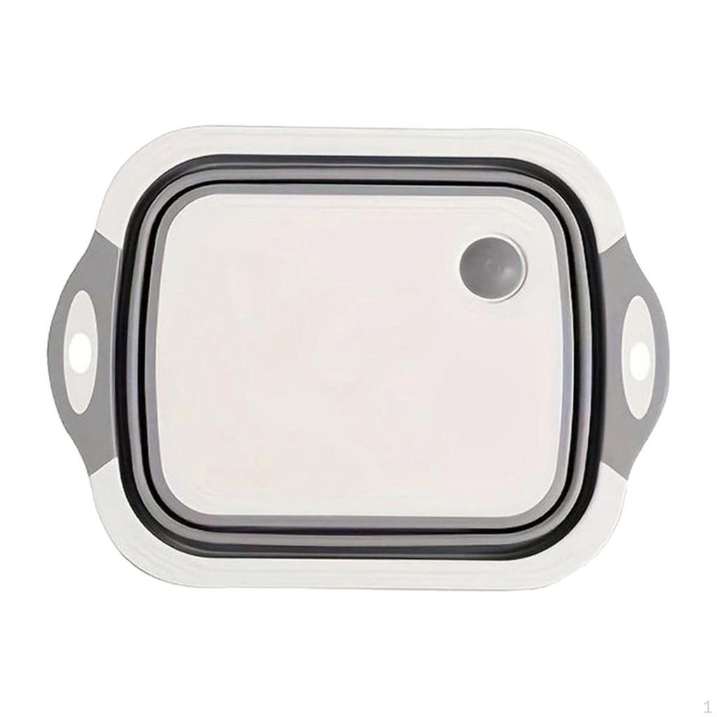 Collapsible Cutting Board Dish Sink Multifunction Foldable Drain Washing Basket Portable Chopping