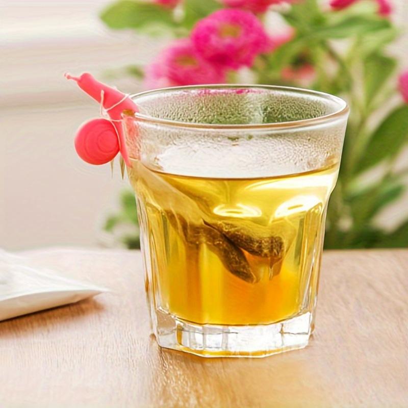 Silicone Snail Tea Inlaid Chain, Cute Macaron Cup Creative Hanging Decoration Tea Lovers