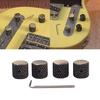 4Pcs Fashion Bronze-coloured Electric Guitar Volume Control Knobs Guitar Knobs