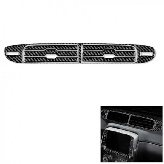 7Pcs Carbon Fiber Middle Air Vent Outlet Cover Trim For Chevrolet Camaro 2010-15