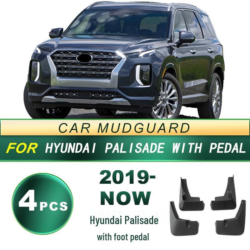 

Hyundai Palisade Mud Flaps for 2019-Now Models with Foot Pedals – Soft Rubber Tire Protectors