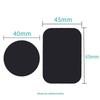 Magnetic Phone Holder Accessory: Black Round & Rectangular Iron Sheet with Adhesive Backing