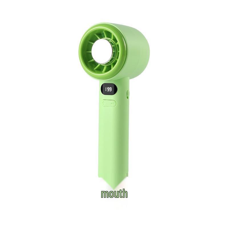 Portable High-Speed Turbo Handheld Fan with USB Charging 199 Speed Levels Fan зелёный