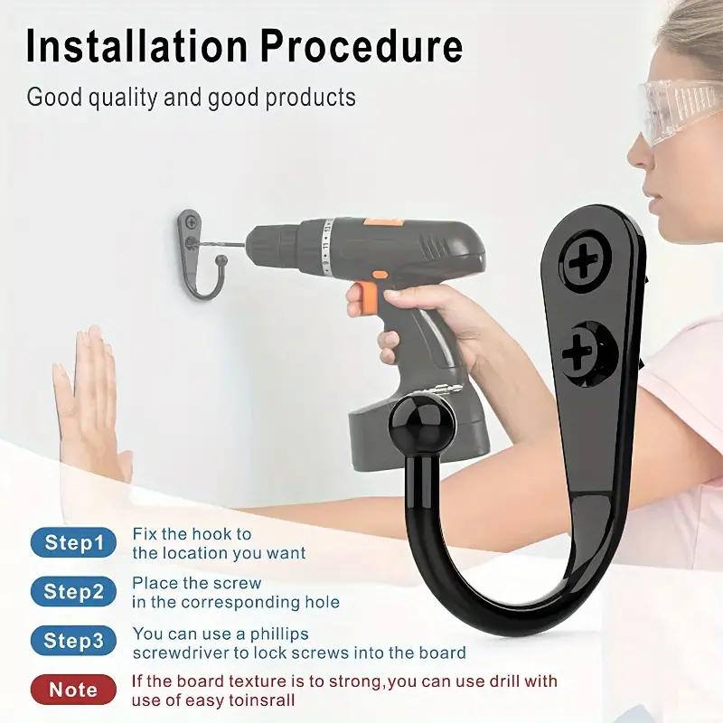 30set Alloy Hooks with Screws Wall Mounted Hanging Hangers for Coat Towel Bags Caps Hook Kitchen Bathroom Storage Rack Holders