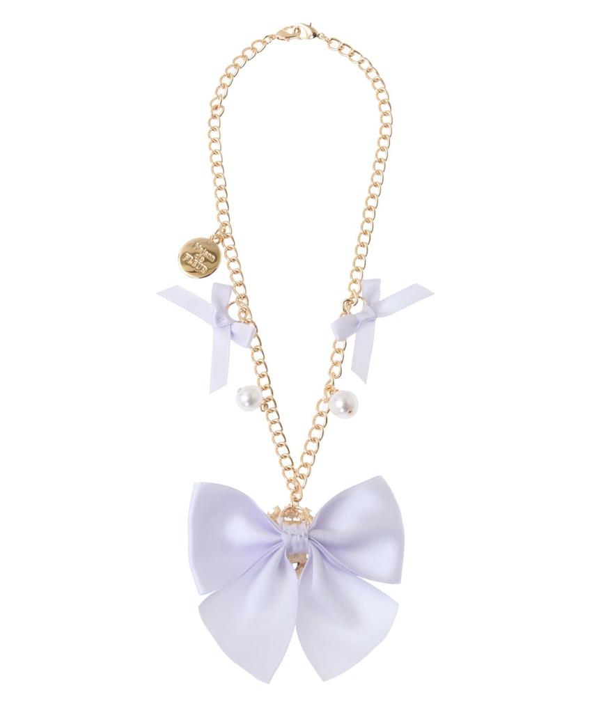 Maison de Fleur Charm, Bijou Ribbon Pearl Bag Charm, Women's, Ivory