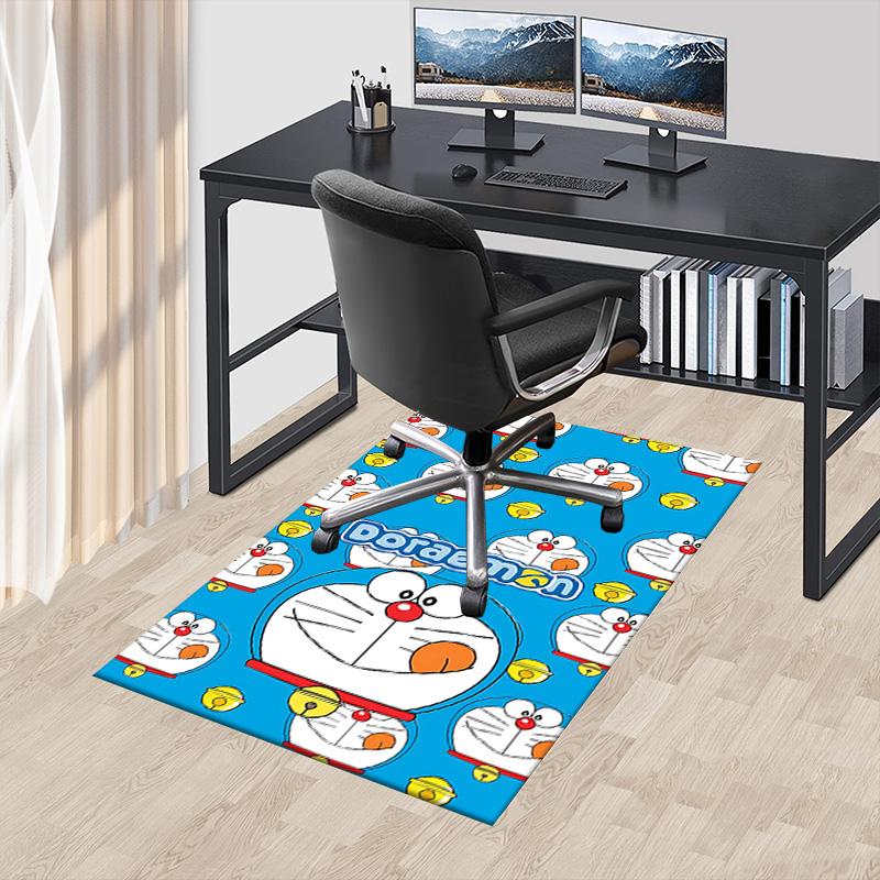 1pc Doraemon Friends Adventure Carpet for Playroom Bedroom Living Room Sofa Home Decor,kids Game Area Rug Non-slip Floor Mat Y72810