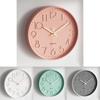 Modern Round Quartz Wall Clock With Silent Motion For Living Room Decor