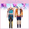 Kpop Demon Hunters Zoey Rumi Cosplay With Milk Silk Fabric For Game Anime Role Play