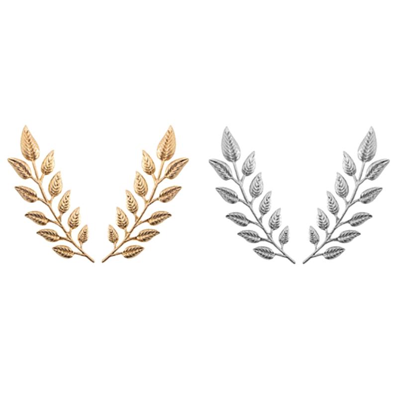 1 Pereche Ace de Guler pentru Cămașă de Costum la Modă, Broșe din Aliaj în Formă de Frunză, Buton pentru Gulerul Puloverului pentru Bărbați Femei, Accesorii de Îmbrăcăminte pentru Moda Zilnică