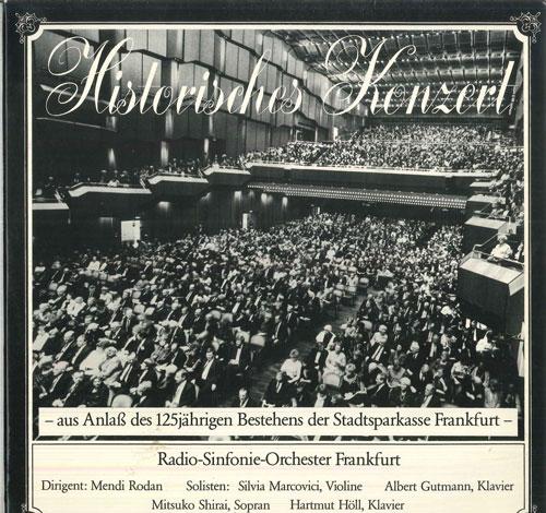 

LP Record MENDI RODAN, RADIO SINFONIE ORCHEST - Historisches Konzert - Aus Anlass D J1860 NONE Germany Classical Used