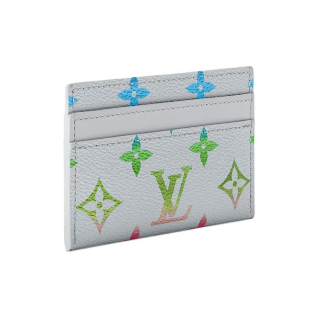 Louis Vuitton Monogram Canvas Card Holder Gradient Gray Men Accessories M14355