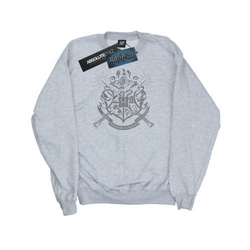 Harry Potter Womens/Ladies Hogwarts Badge Wands Sweatshirt
