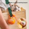 4Pcs Portable Pet Hair Keychain Transparent Dog Fur Storage Pendant  for Dog Cat Hair and Ashes