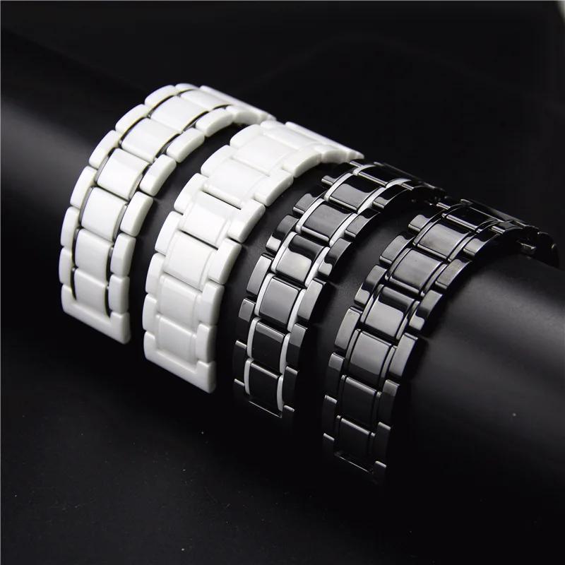 Ceramic Metal strap for Apple watch 45mm 44mm 41mm 42mm 46mm Replacement bracelet Wristband iwatch Ultra 10 9 8 7 6 5 4 SE band