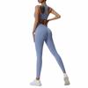 Yoga Bodysuit Women's Bra Nude Feel Sports Workout Clothes Training Dance One-Piece Hip Lifting Running Trousers Tight